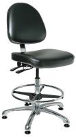 36R489 Uph Chair w/Tilt, 19 to 26.5 In, BlkVinyl