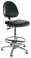 36R493 CR Chair, 21.5-31.5 in, BlackVinyl