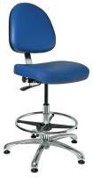 36R498 CR Chair, 21.5-31.5 in, Blue Vinyl