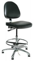 36R504 ESD/CR Chair, 21.5-31.5 in, BlkVin