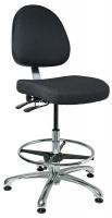 36R545 Uph Chair w/Tilt, 21.5 to 31.5 In, BlkFab
