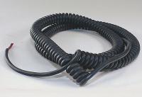 36R974 Retractable Coil Cord, 18/2 SJEO, L 4 ft