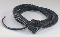 36R975 Retractable Coil Cord, 18/3 SJEO, L 4 ft