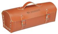 36T756 Tool Bag, 13.75x4.75x4.75 in, Leather, Brwn