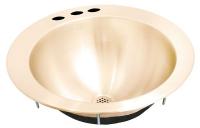 36U022 Lavatory Sink, 10 In Bowl, Counter Top