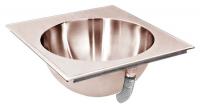 36U047 Lavatory Sink, 14 In Bowl, Counter Top