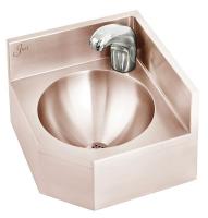 36U063 Corner Wall Sink, 14 In Bowl, Wall