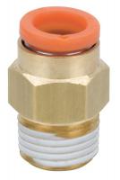 36W967 Male Connector, 1/8 In, Thread x Tube