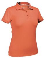 36X337 Women&#39;s Performance Polo, Orange, 2XL