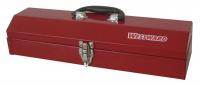 36Y010 Tool Box, 19-3/4 W x 6-1/8 D x3-1/2 H, Red