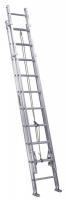36Y327 Extension Ladder, 20 ft., 375 lb., Alum