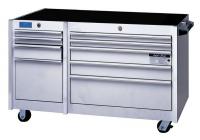 38A286 Rolling Cabinet, 45 x 24 x 33 In, White