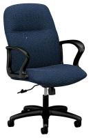 38C446 Managerial / Midback Chair, 250 lb., Navy