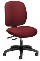38C479 Task Chair, Burgundy, 16-1/4 to 20-7/8 In