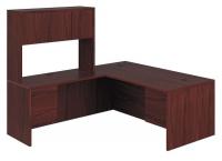 38C526 Desking, 84 In.D, Mahogany