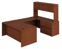 38C533 Desking, 108 In.D, Henna Cherry