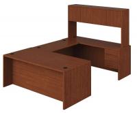 38C535 Desking, 108 In.D, Henna Cherry