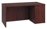 38C558 Desking, 30 In.D, Mahogany