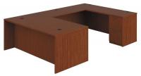 38C561 Desking, 108 In.D, Medium Cherry