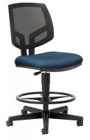 38C607 Task Stool, Navy, 22-7/8 to 32-3/8 In