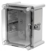 38C960 Enclosure, Hinged w/Latch, 7 In, Clear