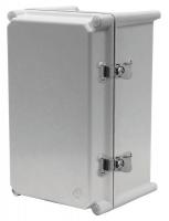 38C968 Enclosure, Hinged w/Latch, 12 In, Opaque
