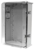 38C980 Enclosure, Hinged w/Latch, 15 In, Clear