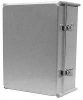 38C989 Enclosure, Hinged w/Latch, 22 In, Opaque