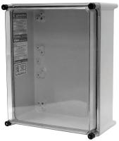 38C990 Enclosure, 4 Corner Screws, 22 In, Clear
