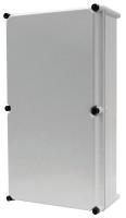 38C993 Enclosure, 4 Corner Screws, 24 In, Opaque