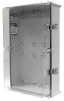 38C998 Enclosure, Hinged w/Latch, 24 In, Clear