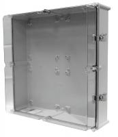 38D011 Enclosure, Hinged w/Latch, 24 In, Clear