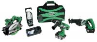 38D094 Cordless Combo Set, 4 Tool, 18 V