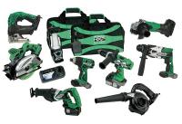 38D099 Cordless Combo Set, 9 Tool, 18 V