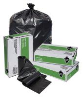 38D110 Trash Bag, 33 gal, Black, PK 100