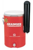 38D839 Beverage Cooler w/Cup Rack, 5gal, Grainger