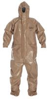 38D996 Tychem(R) CPF 3, Hood, Tan, Elastic, L, PK 6