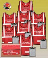 38E575 Hazardous Materials Vest Kit, 8 Vests