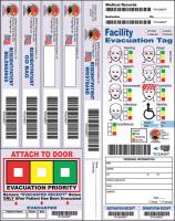 38E621 Facility Evacuation Tag, 25PK
