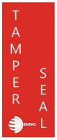 38E801 Tamper Seal, PK of 10