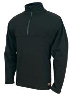 38F020 FR Sweatshirt, 1/4 Zip, HRC2, Black, XS