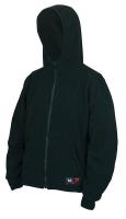 38F025 FR Hooded Sweatshirt, HRC2, Black, MT