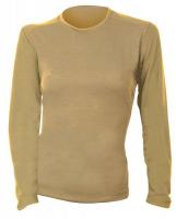 38F246 Womens FR Long Sleeve T-Shirt, Tan, XL