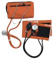 38F654 Anrd Sphyg w/Sprague Stethoscope, Orange