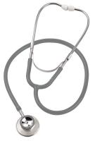 38F690 Dual Head Stethoscope, Adult, Gray