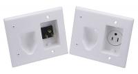 38F869 Recessed Pro Power Kit, Wht