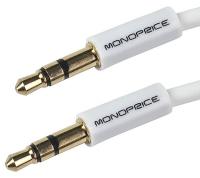 38F904 Audio Cable, 3.5mm, M/M, 6 Ft, Wht