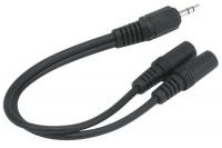 38F906 Audio Cable, 3.5mm Jack, 6 In