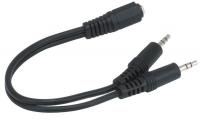 38F907 Audio Cable, 3.5mm Plug, 6 In