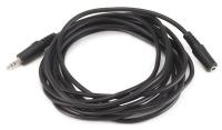 38F909 Audio Cable, 3.5mm, M/F, 12 Ft